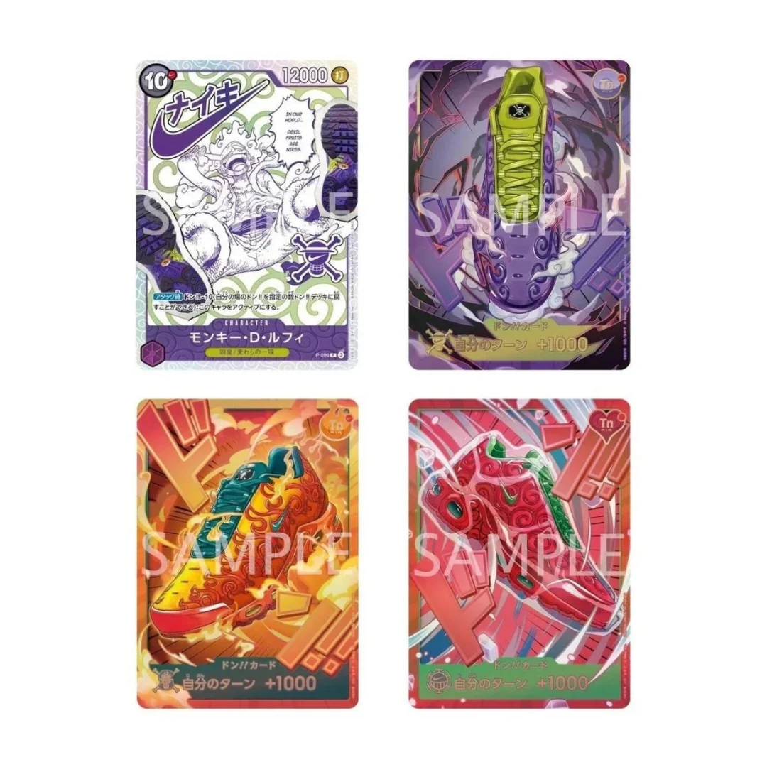 Luffy Nike P-099 + 3 DON!! - OP x Nike Promo Card Set
